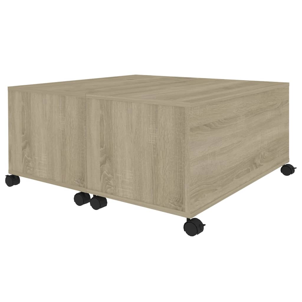 Stolić za kavu boja hrasta sonome 75 x 75 x 38 cm od iverice