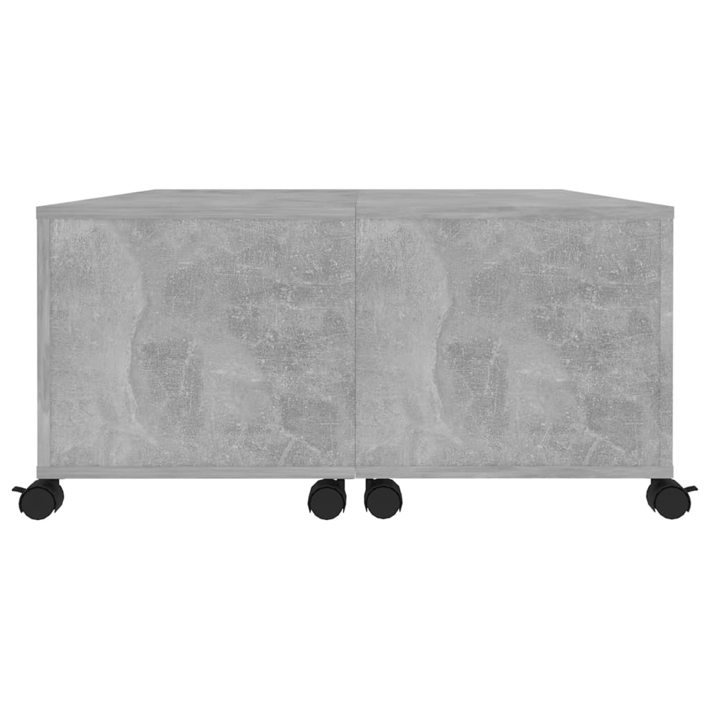Stolić za kavu siva boja betona 75 x 75 x 38 cm od iverice