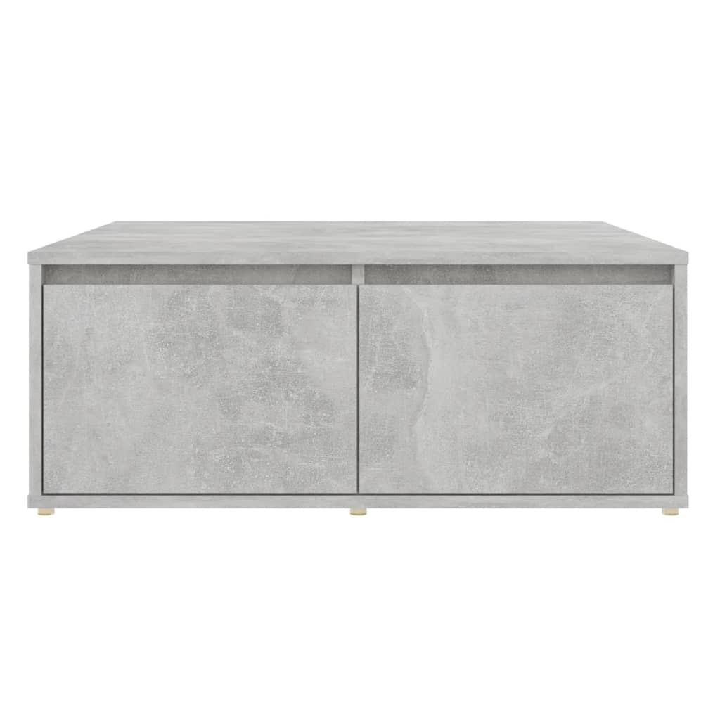 Stolić za kavu siva boja betona 80 x 80 x 31 cm od iverice