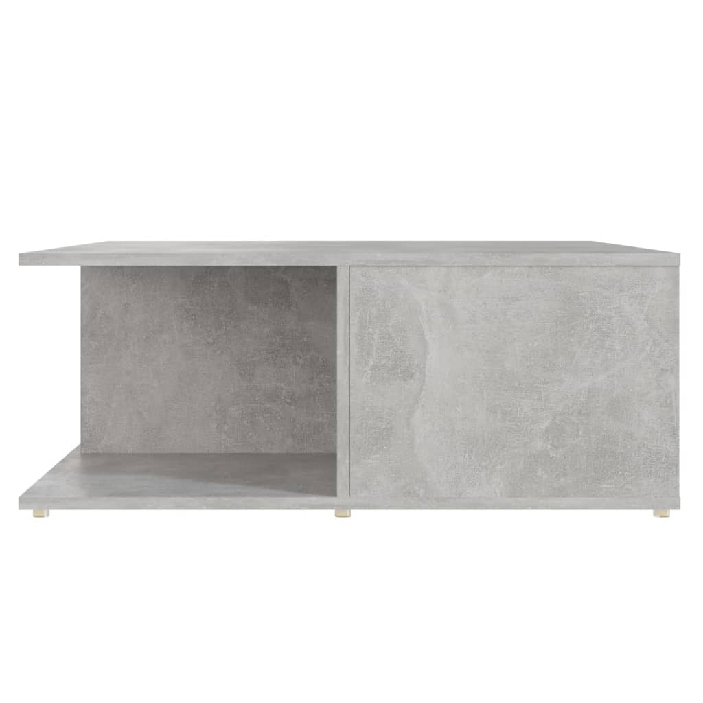 Stolić za kavu siva boja betona 80 x 80 x 31 cm od iverice