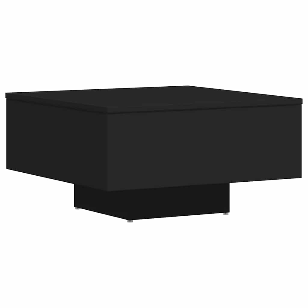 Stolić za kavu crni 60 x 60 x 31,5 cm konstruirano drvo