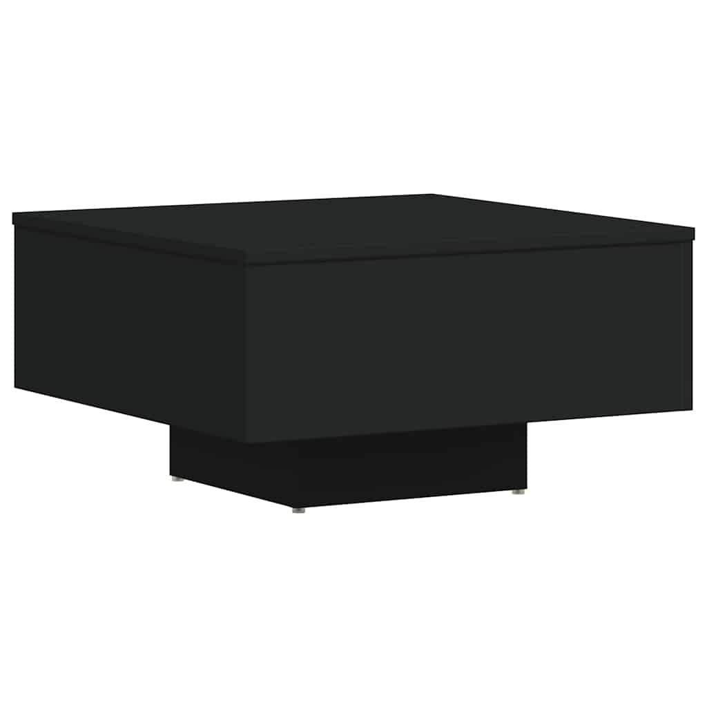 Stolić za kavu crni 60 x 60 x 31,5 cm konstruirano drvo