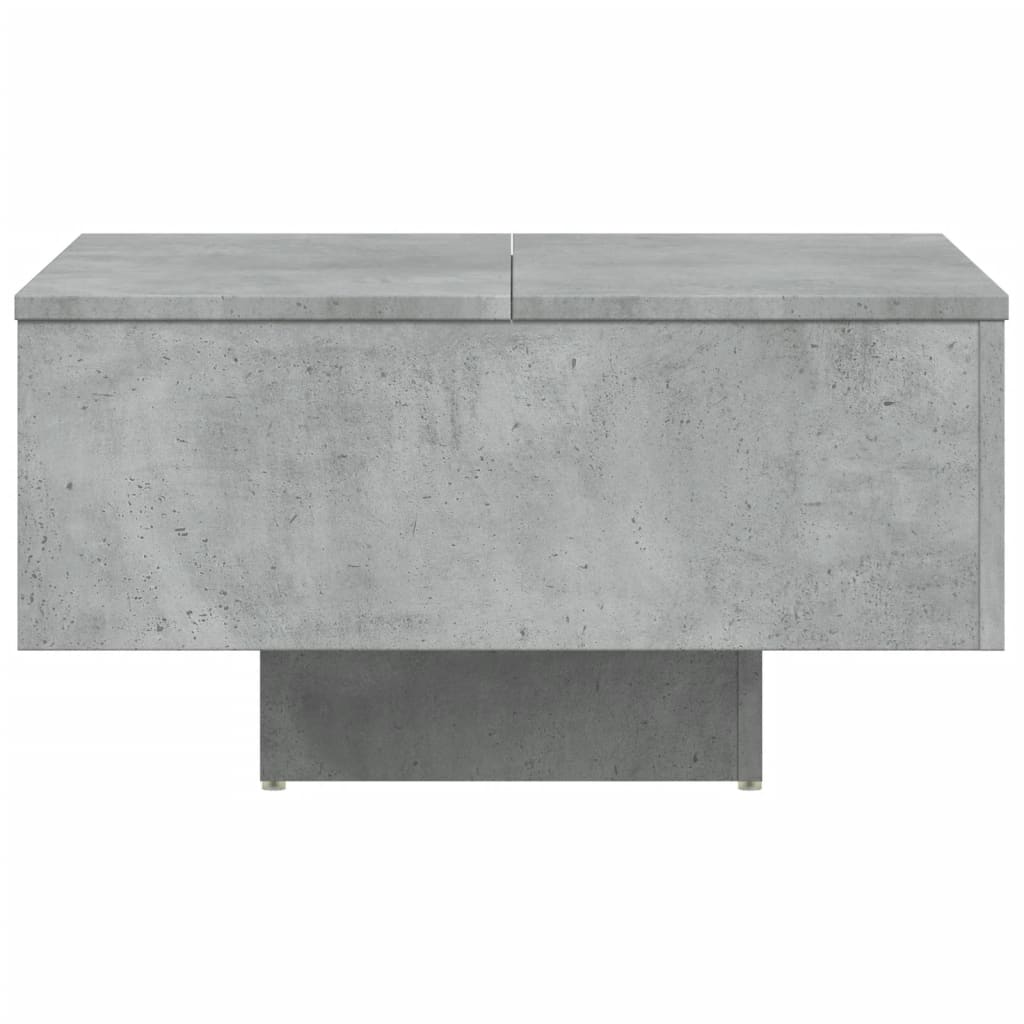 Stolić za kavu boja betona 60 x 60 x 31,5 cm konstruirano drvo