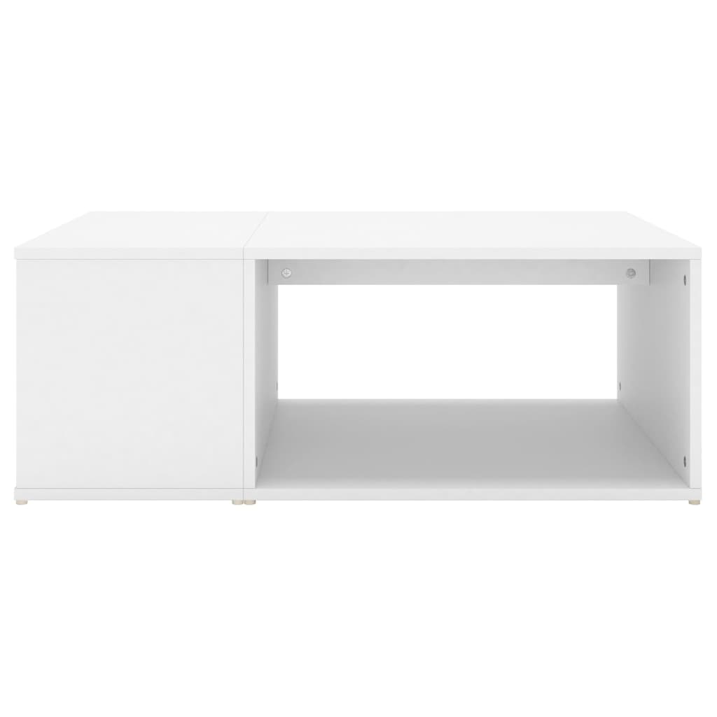 Stolić za kavu bijeli 90 x 67 x 33 cm od konstruiranog drva
