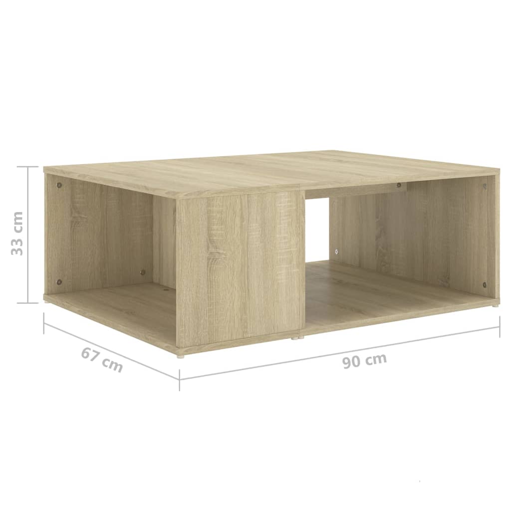 Stolić za kavu boja hrasta sonome 90x67x33 cm konstruirano drvo
