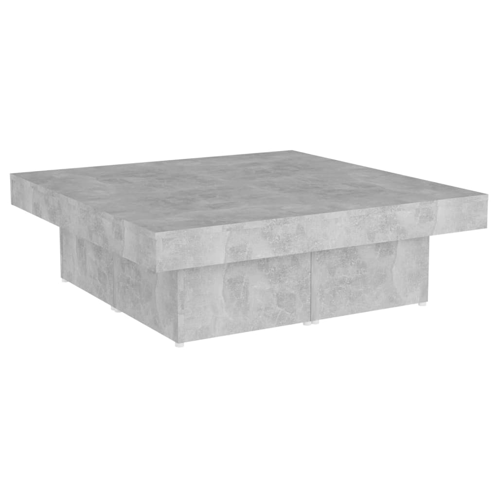 Stolić za kavu boja betona 90 x 90 x 28 cm konstruirano drvo