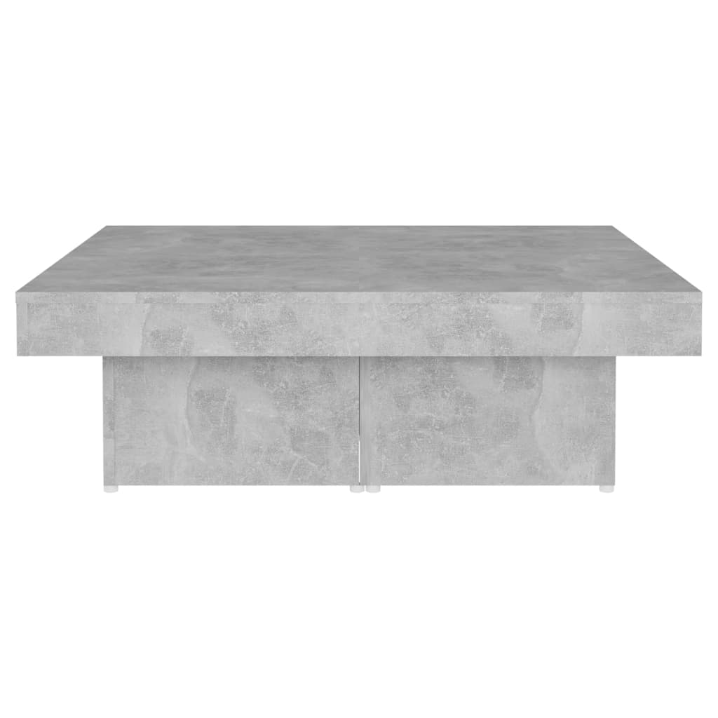Stolić za kavu boja betona 90 x 90 x 28 cm konstruirano drvo