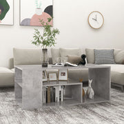 Stolić za kavu boja betona 100 x 50 x 40 cm konstruirano drvo