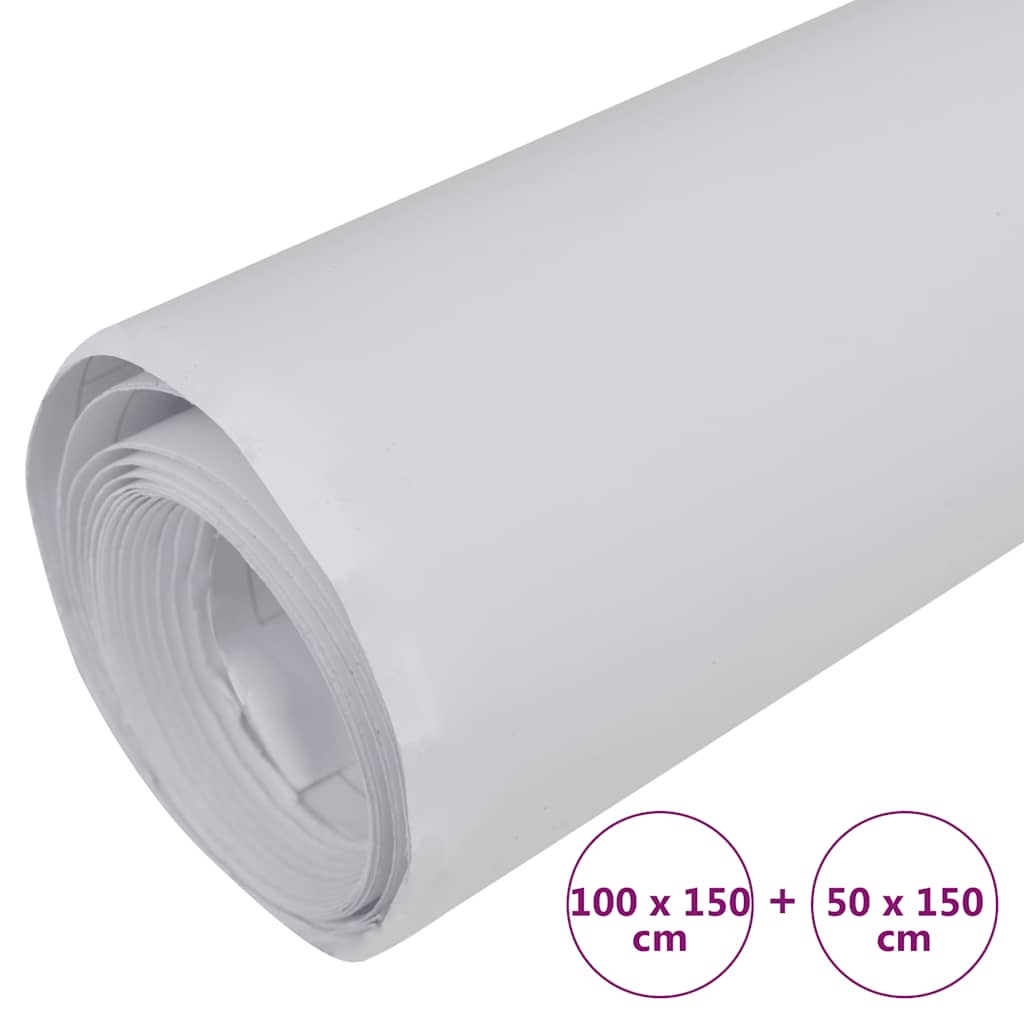 Folije za automobil 2 kom mat bijele 100 x 150 cm + 50 x 150 cm