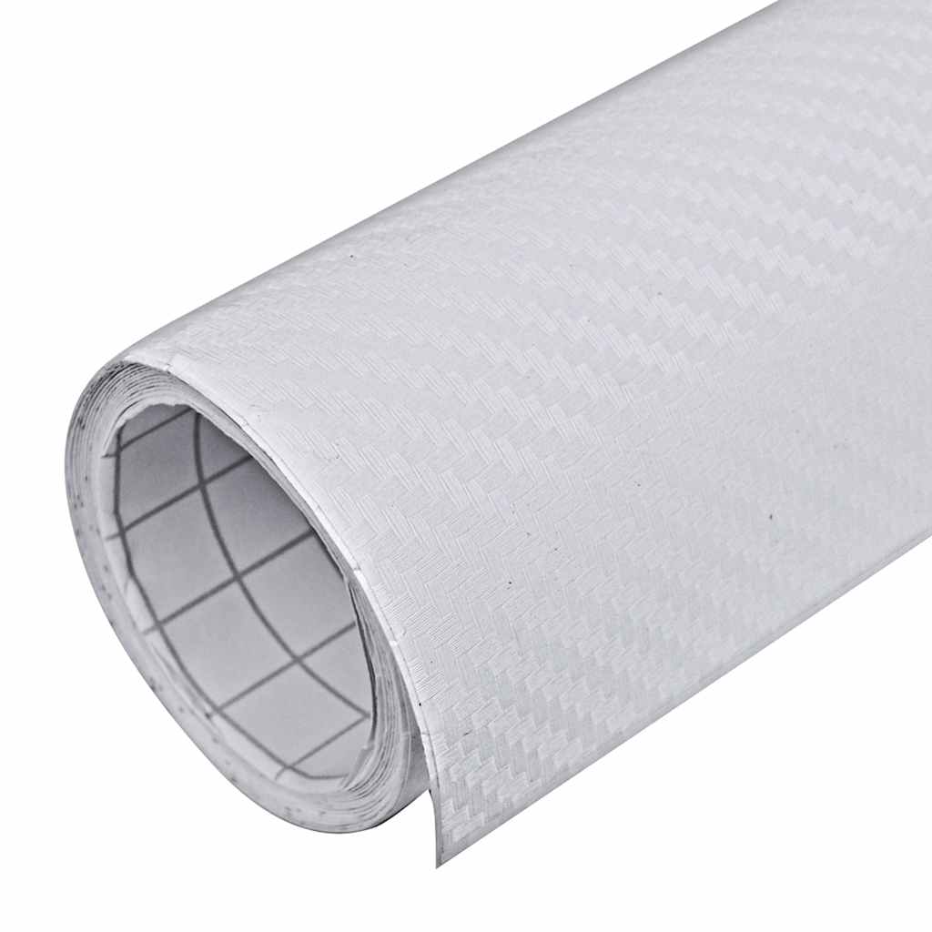 Folija za automobil 3D bijela 100 x 150 cm