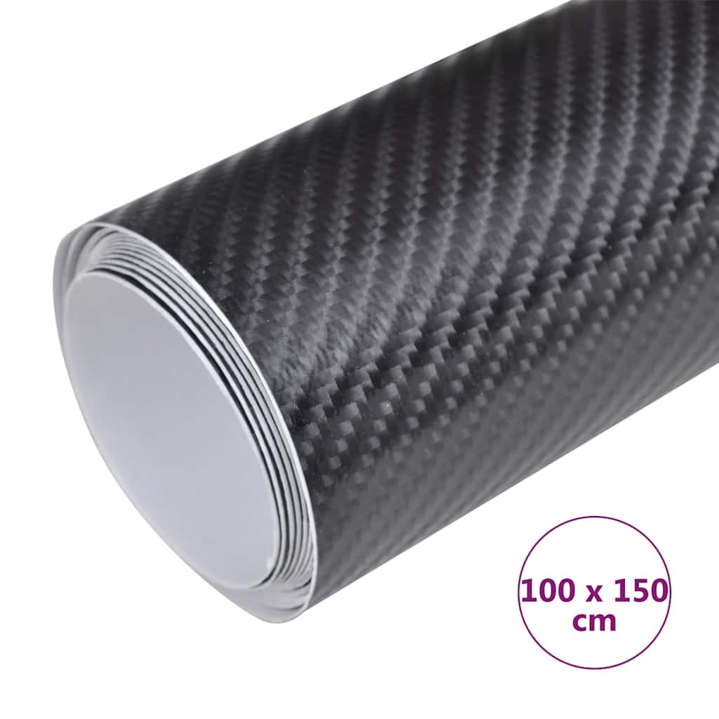 Folija za automobil 4D crna 100 x 150 cm