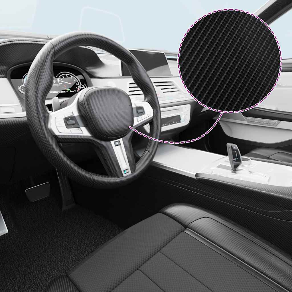 Folija za automobil 4D crna 100 x 150 cm