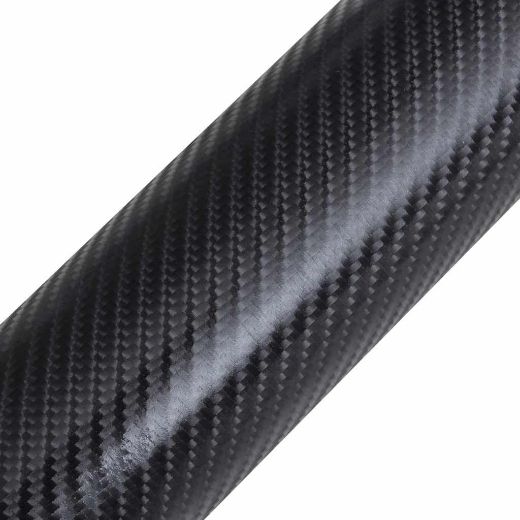 Folije za automobil 2 kom 4D crne 100 x 150 cm + 50 x 150 cm