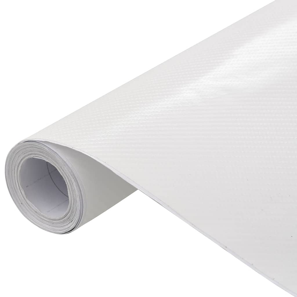Folije za automobil 2 kom 4D bijele 100 x 150 cm + 50 x 150 cm