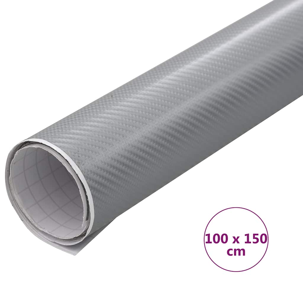Folija za automobil 4D srebrna 100 x 150 cm