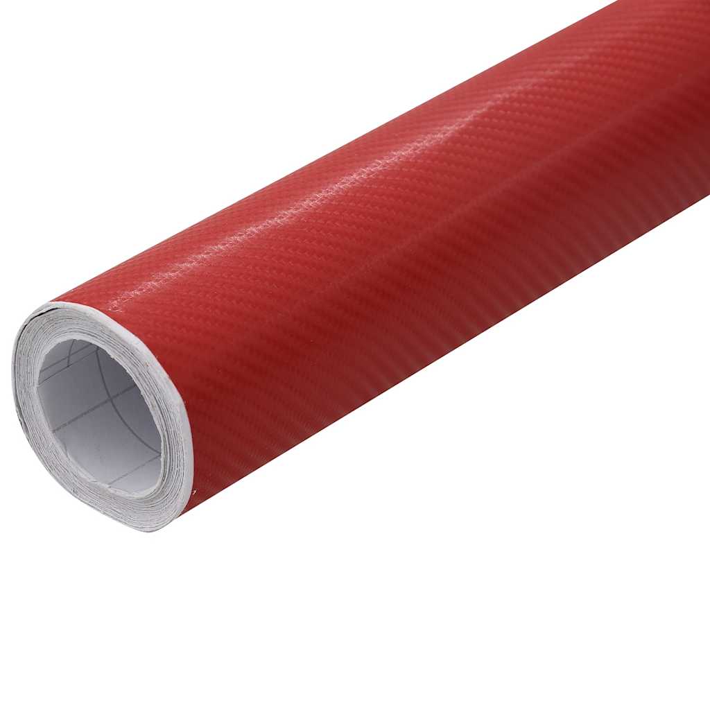 Folije za automobil 2 kom 4D crvene 100 x 150 cm + 50 x 150 cm