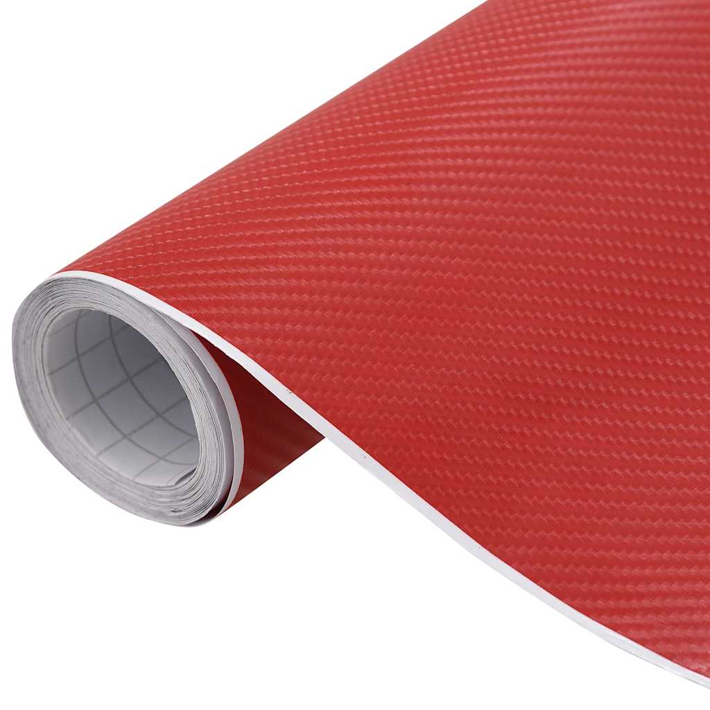 Folije za automobil 2 kom 4D crvene 100 x 150 cm