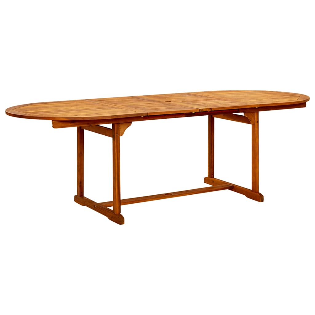 7-dijelni vrtni blagovaonski set od masivnog bagremovog drva 160-240 cm