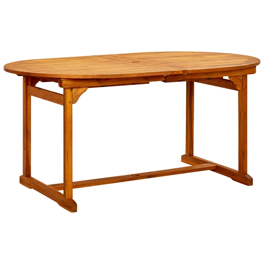 7-dijelni vrtni blagovaonski set od masivnog bagremovog drva 160-240 cm