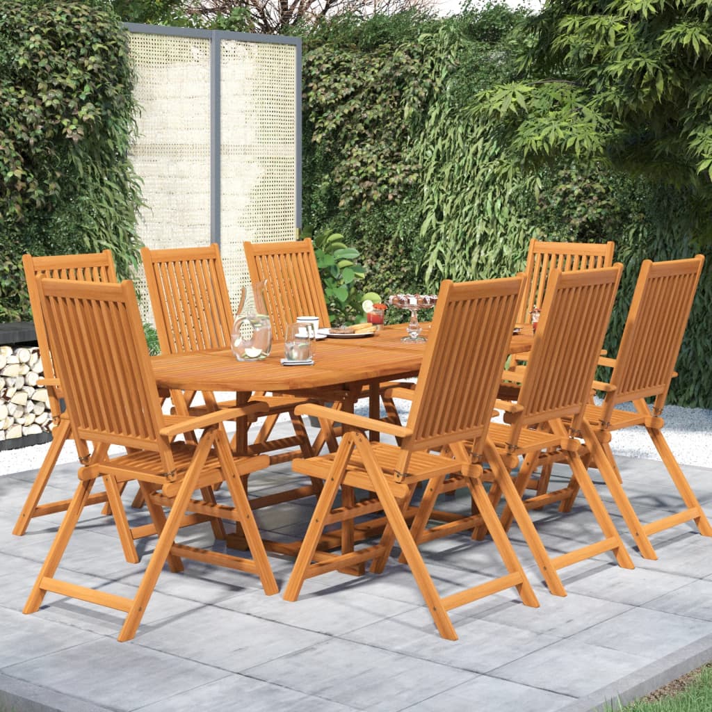7-dijelni vrtni blagovaonski set od masivnog bagremovog drva 160-240 cm
