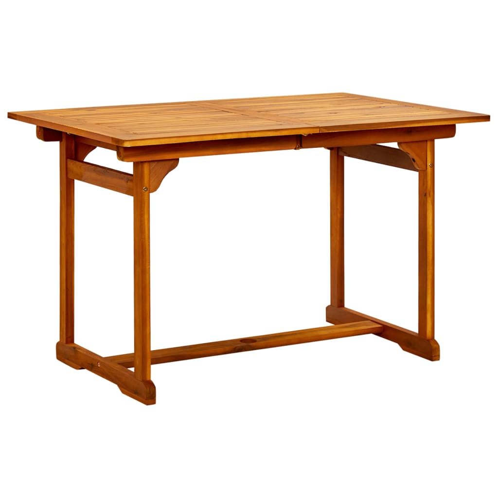 7-dijelni vrtni blagovaonski set od masivnog bagremovog drva 120-170 cm