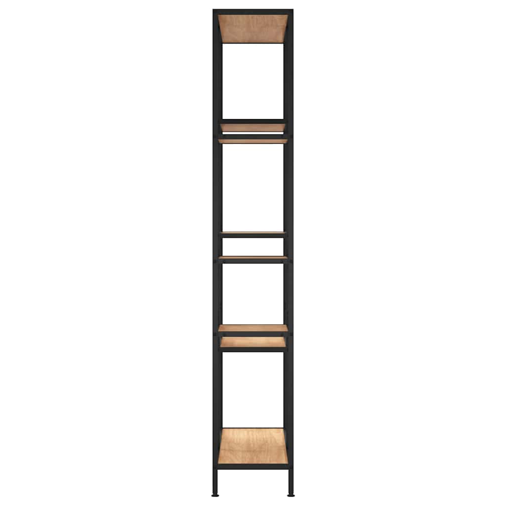 Polica za knjige 80x30x180 cm od čelika i konstruiranog drva