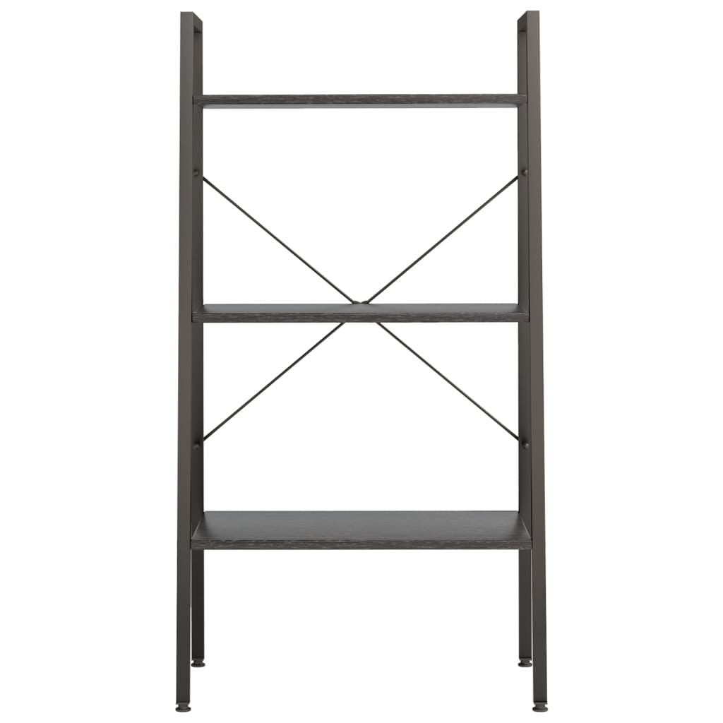 Samostojeća polica s 3 razine crna 56 x 35 x 108 cm