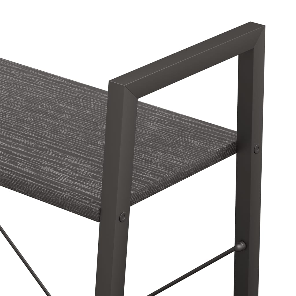Samostojeća polica s 3 razine crna 56 x 35 x 108 cm