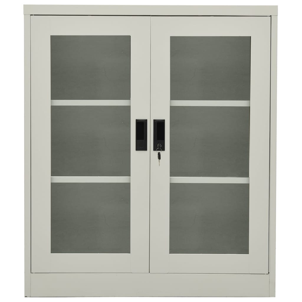 Uredski ormarić svjetlosivi 90 x 40 x 105 cm čelični
