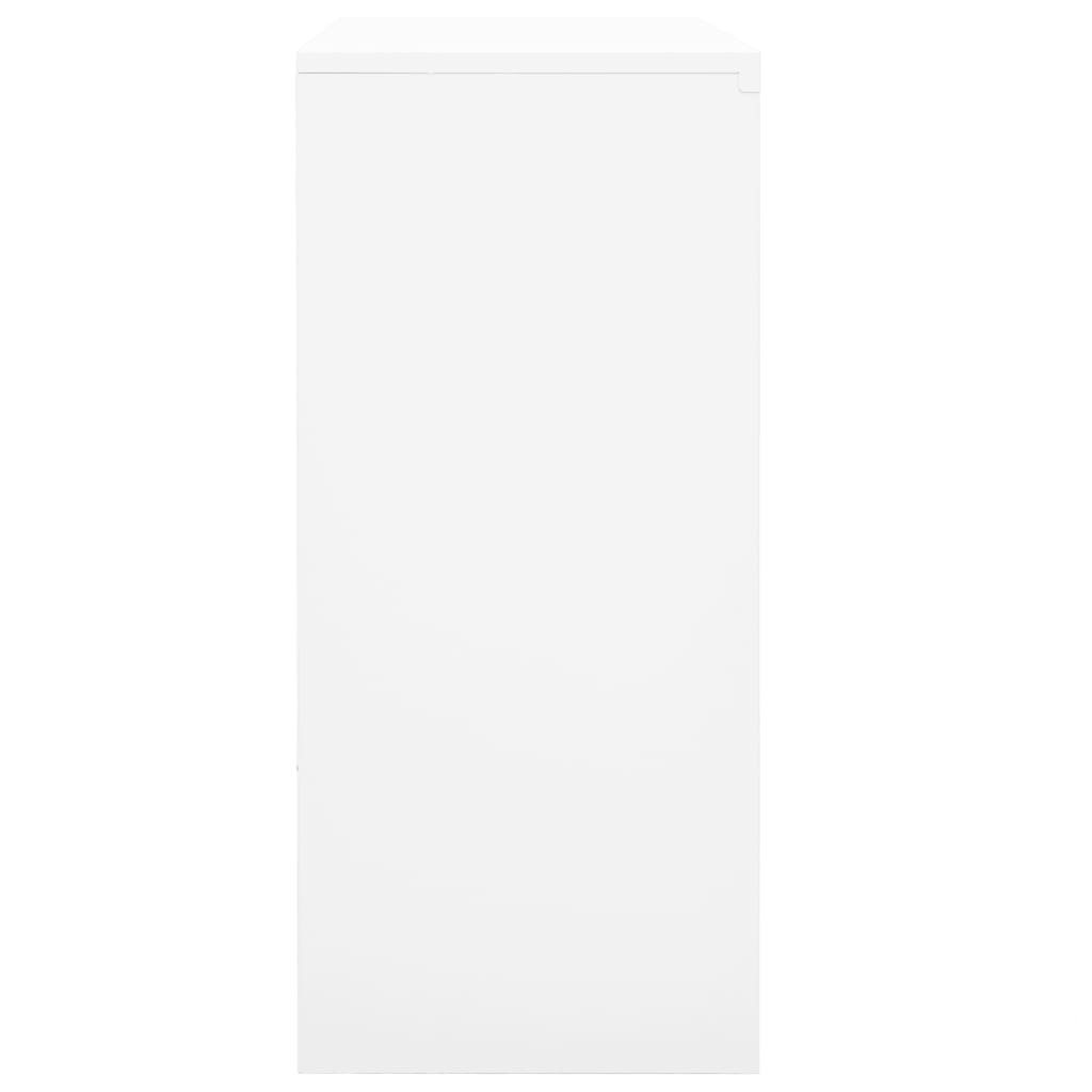 Uredski ormarić s kliznim vratima bijeli 90x40x90 cm čelični