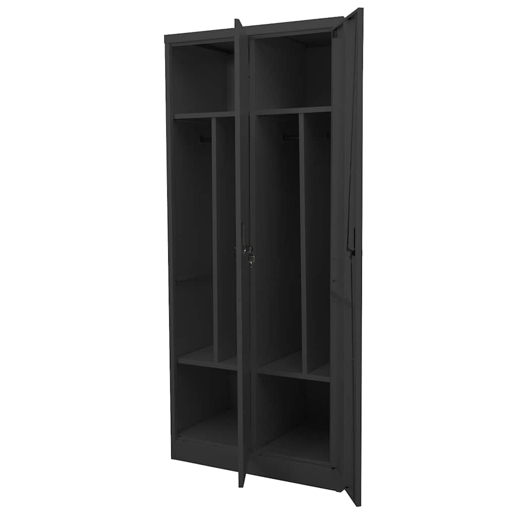 Ormar antracit 80 x 50 x 180 cm čelični