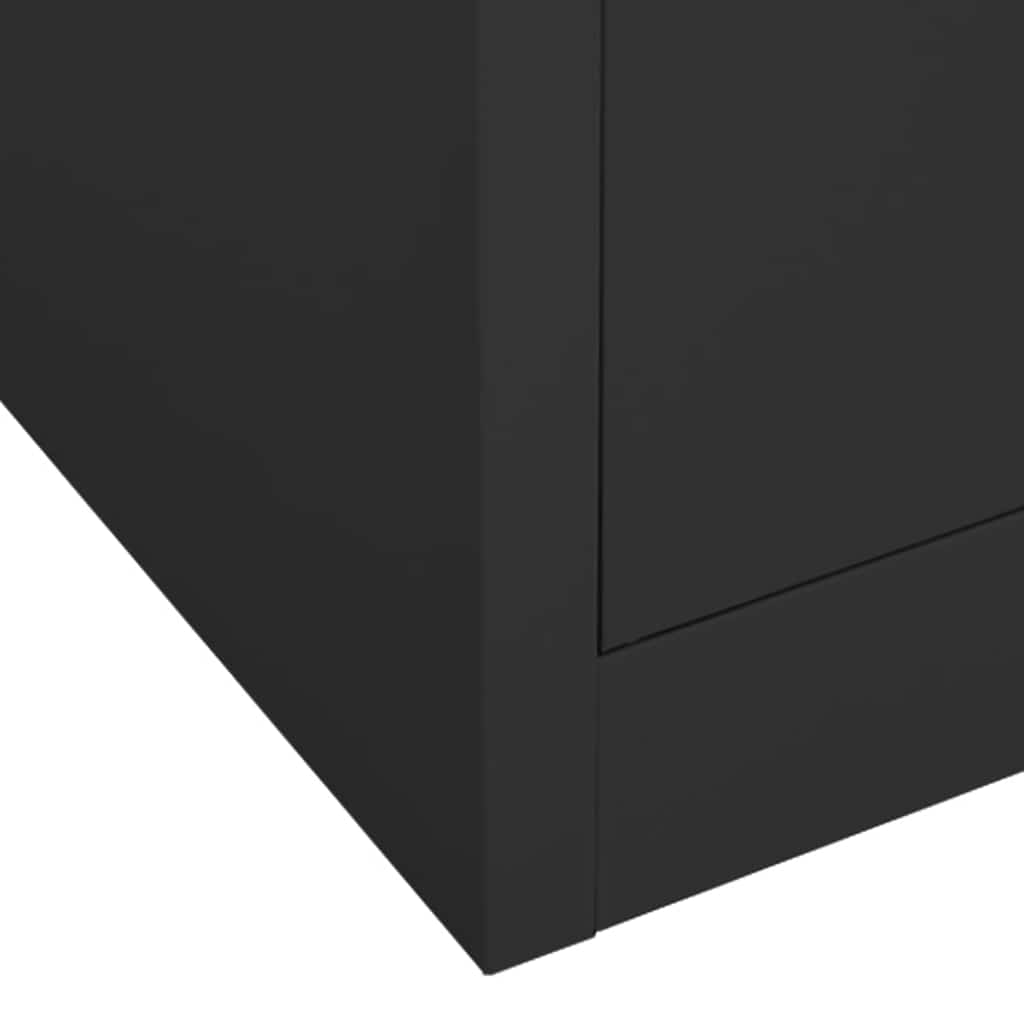 Ormar antracit 80 x 50 x 180 cm čelični
