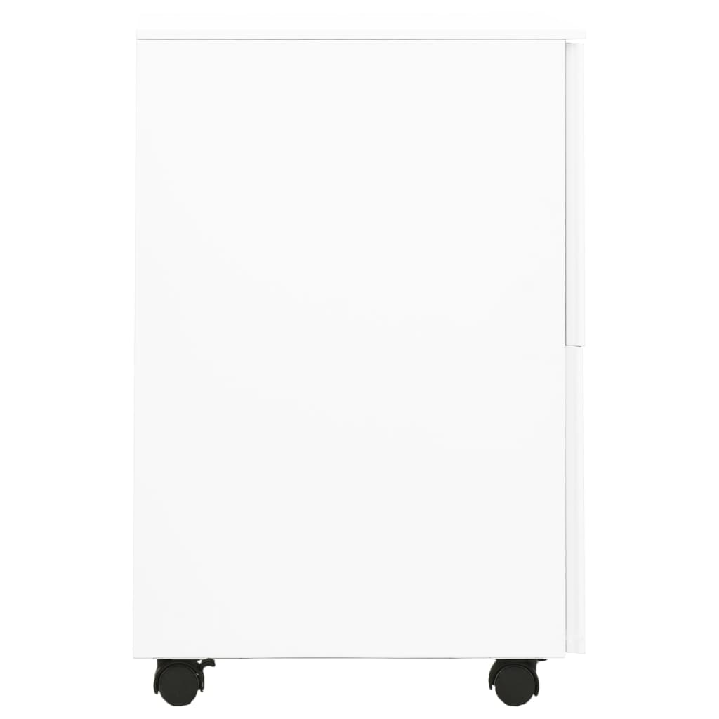 Mobilni ormarić za spise bijeli 39 x 45 x 67 cm čelični
