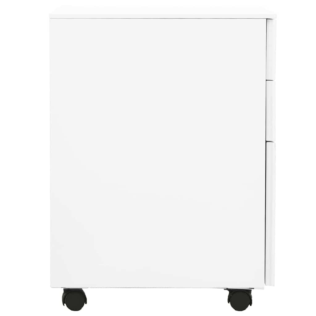 Mobilni ormarić za spise bijeli 39 x 45 x 60 cm čelični