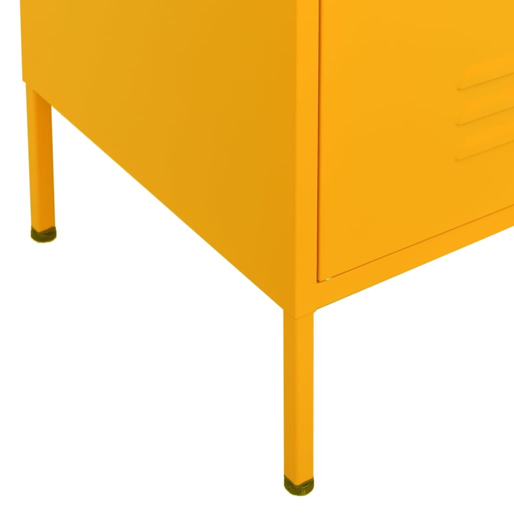 Ormarić za pohranu boja senfa 80 x 35 x 101,5 cm čelični