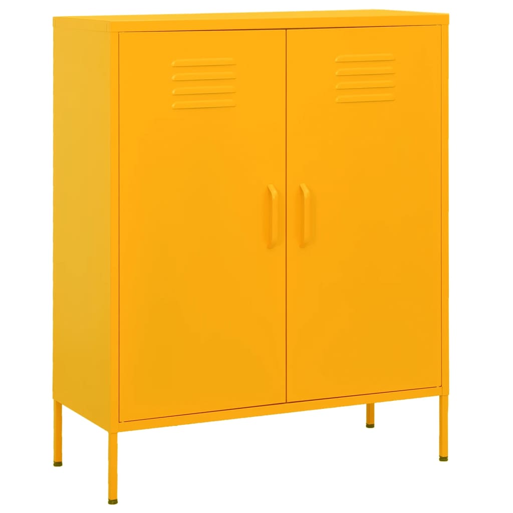 Ormarić za pohranu boja senfa 80 x 35 x 101,5 cm čelični