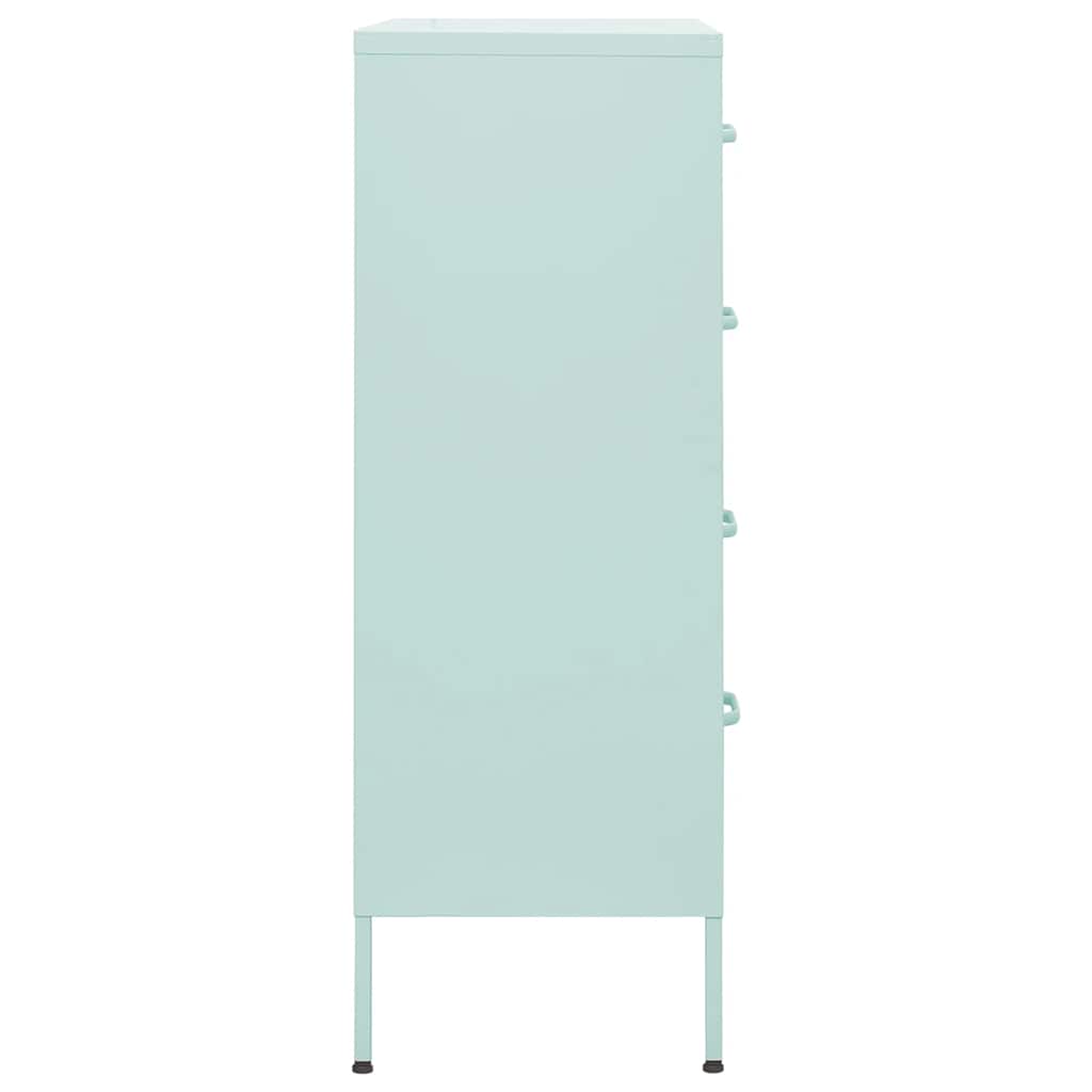Ladičar boja mente 80 x 35 x 101,5 cm čelični