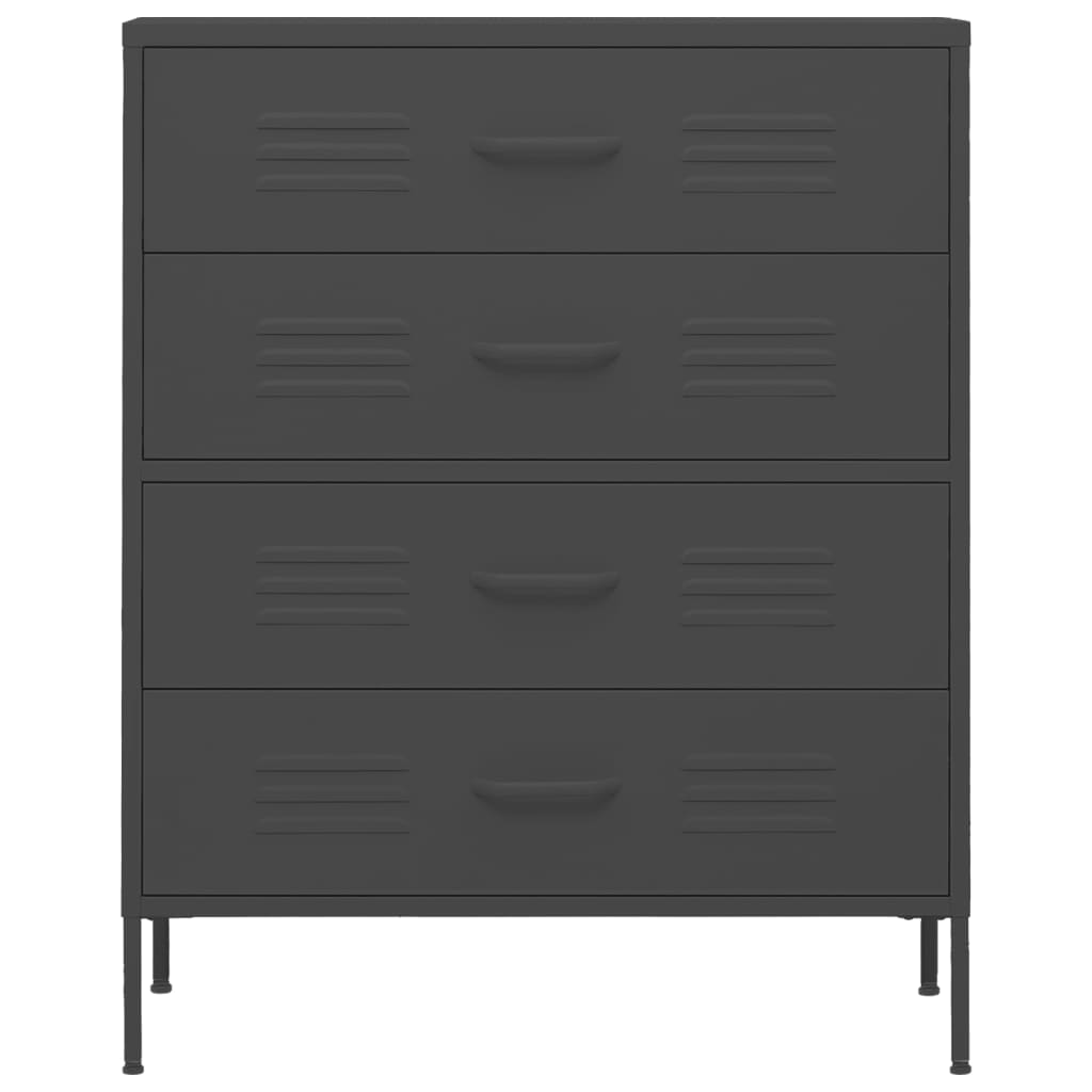 Ladičar antracit 80 x 35 x 101,5 cm čelični