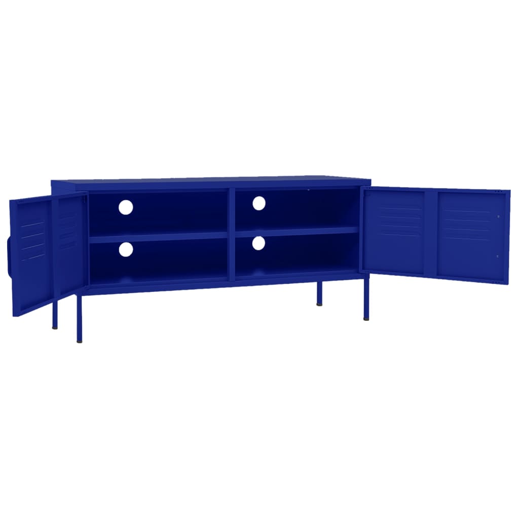 TV ormarić modri 105 x 35 x 50 cm čelični