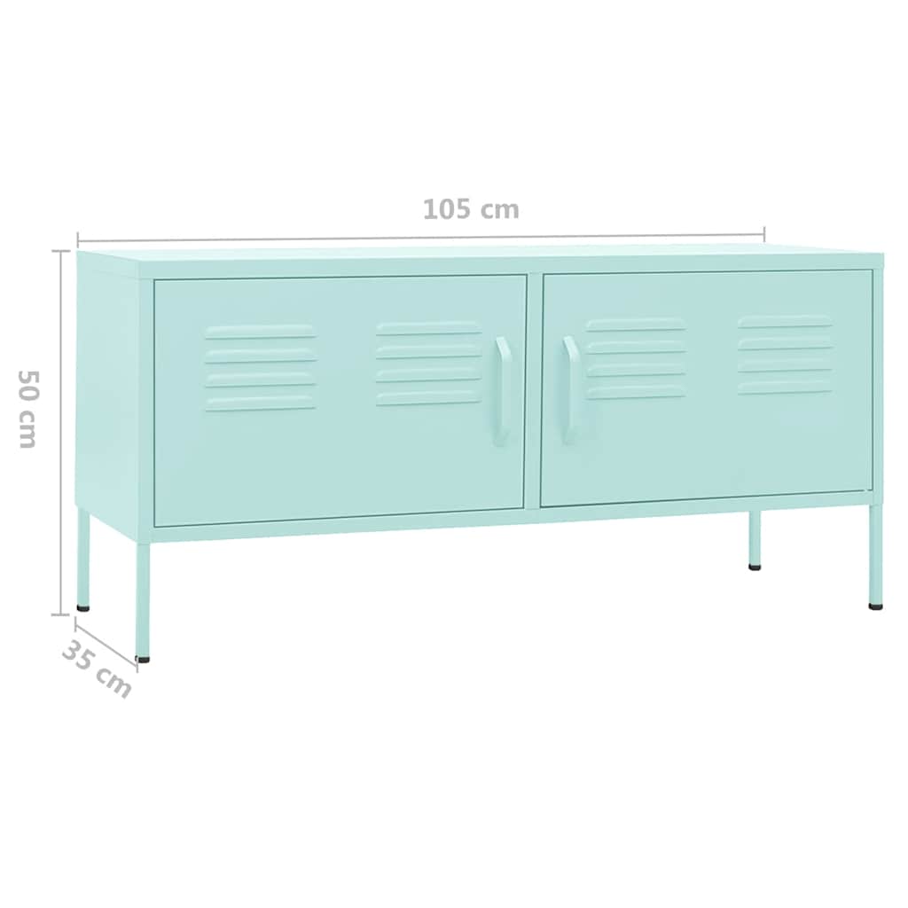 TV ormarić boja mente 105 x 35 x 50 cm čelični
