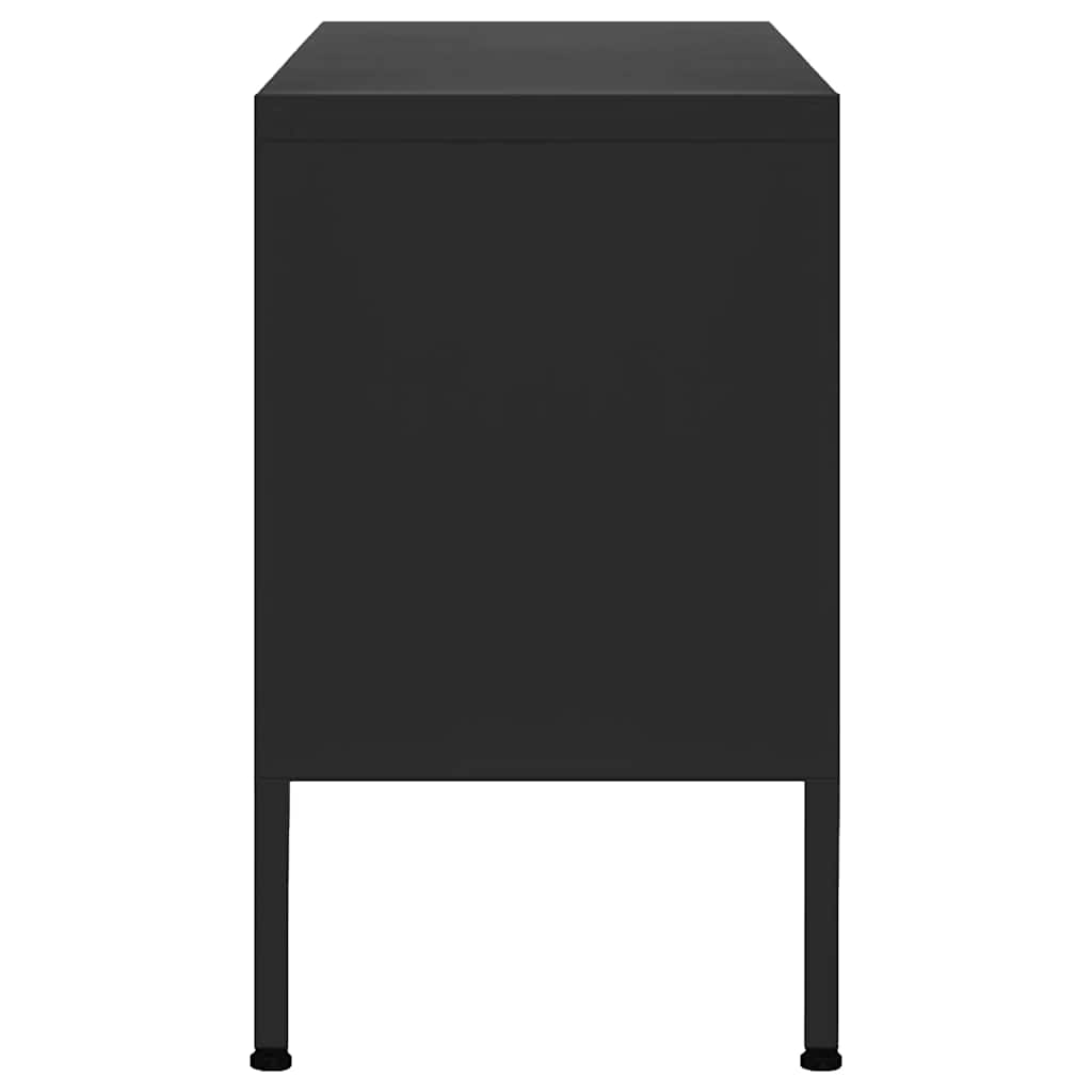 TV ormarić crni 105 x 35 x 50 cm čelični