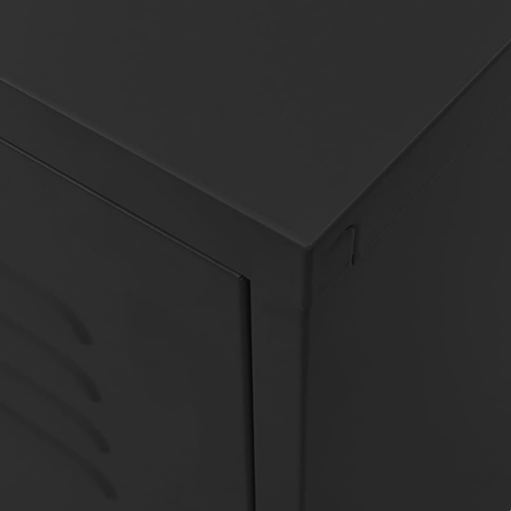 TV ormarić crni 105 x 35 x 50 cm čelični