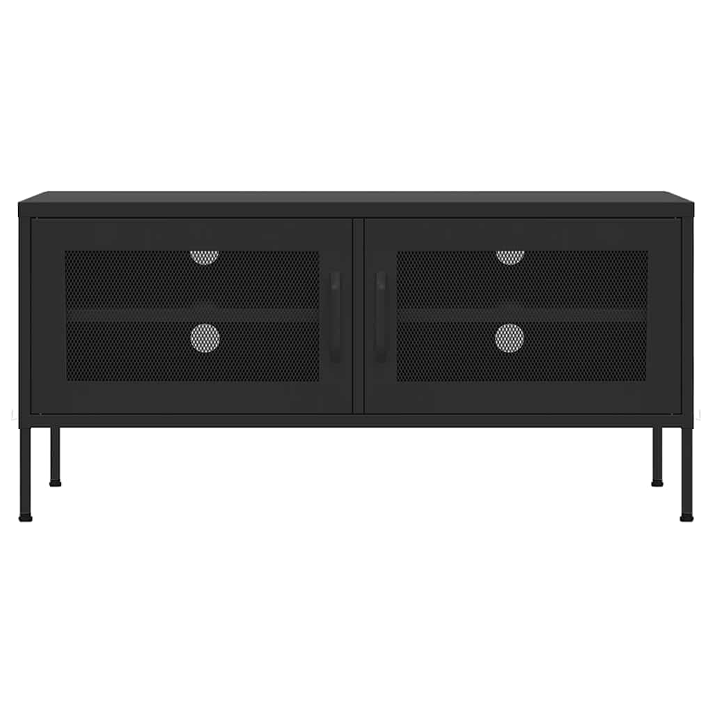 TV ormarić crni 105 x 35 x 50 cm čelični