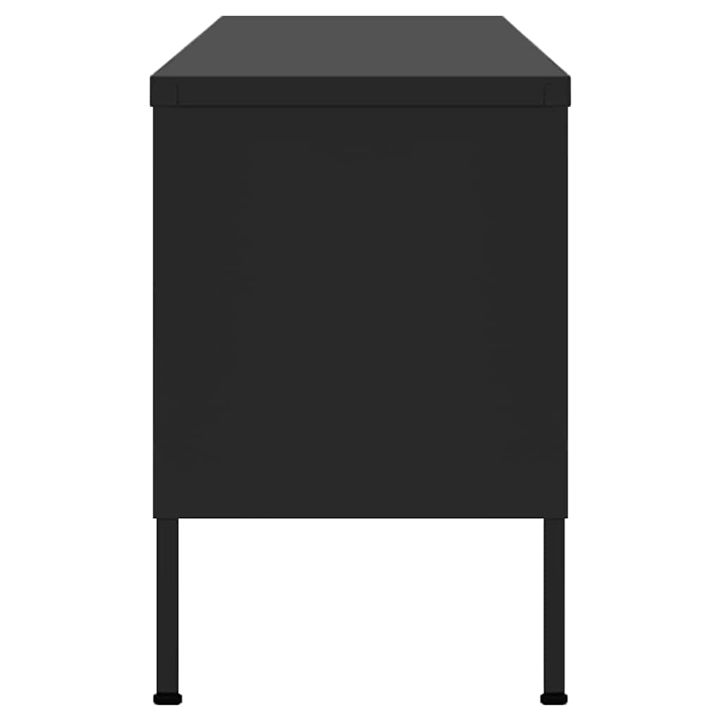 TV ormarić crni 105 x 35 x 50 cm čelični