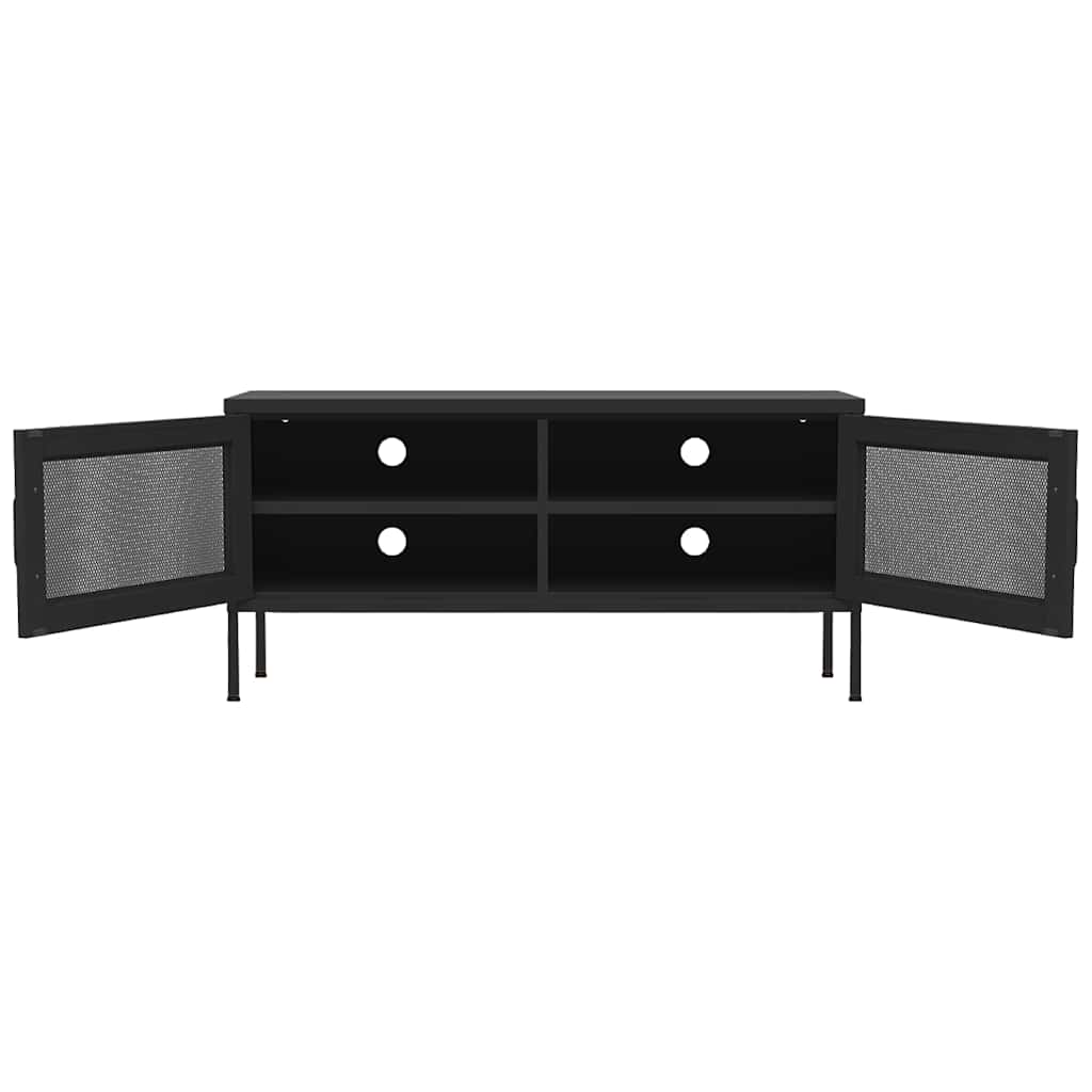TV ormarić crni 105 x 35 x 50 cm čelični