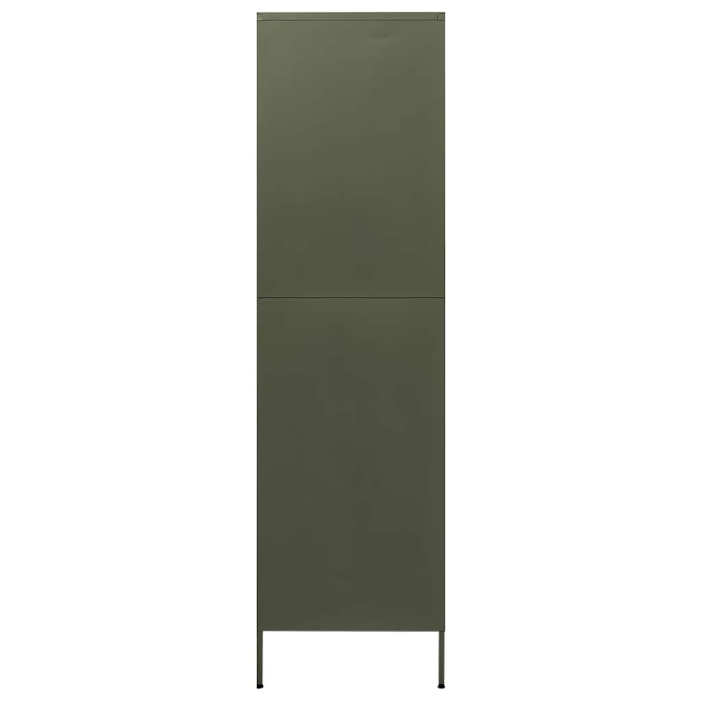 Ormar maslinasti 90 x 50 x 180 cm čelični