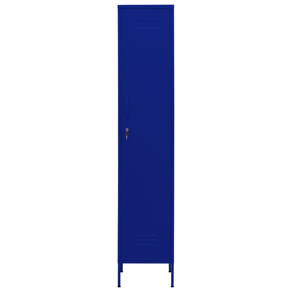 Ormarić s ključem modri 35 x 46 x 180 cm čelični