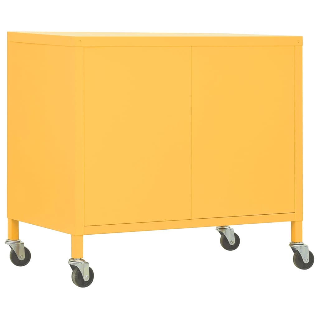 Ormarić za pohranu boja senfa 60 x 35 x 56 cm čelični