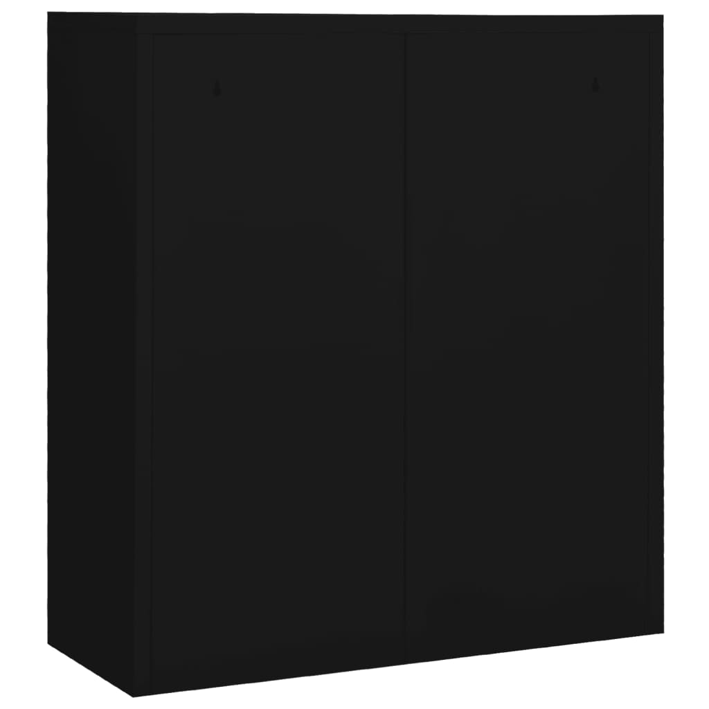 Uredski ormarić crni 90 x 40 x 102 cm čelični