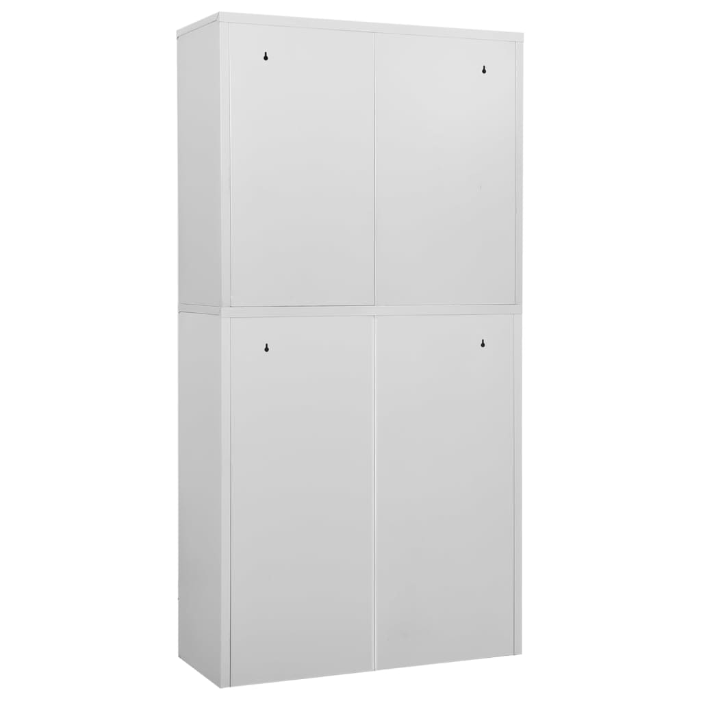 Uredski ormarić svjetlosivi 90 x 40 x 180 cm čelični
